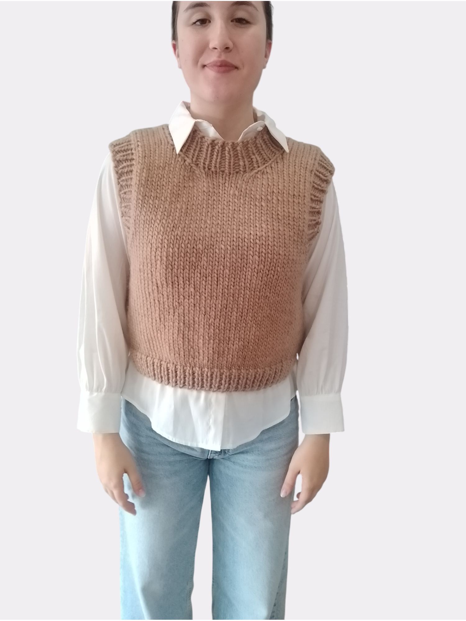 Knit Chunky Wool Vest