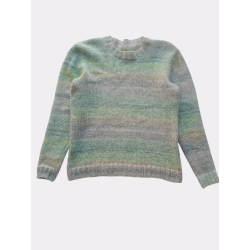 Πολύχρωμο Πλεκτό Μοχαίρ Πουλόβερ (κοντό)