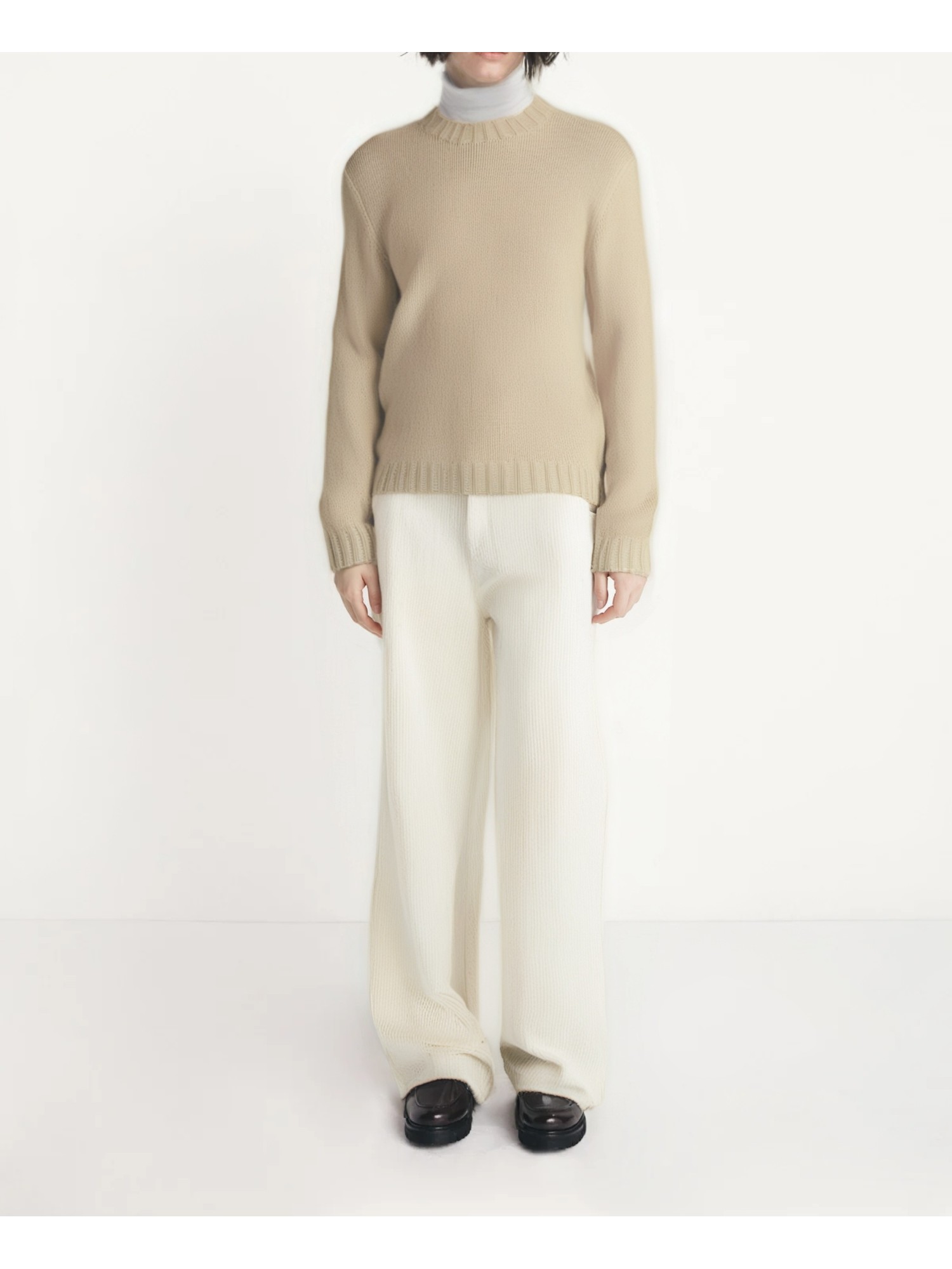 Knit merino cashmere sweater