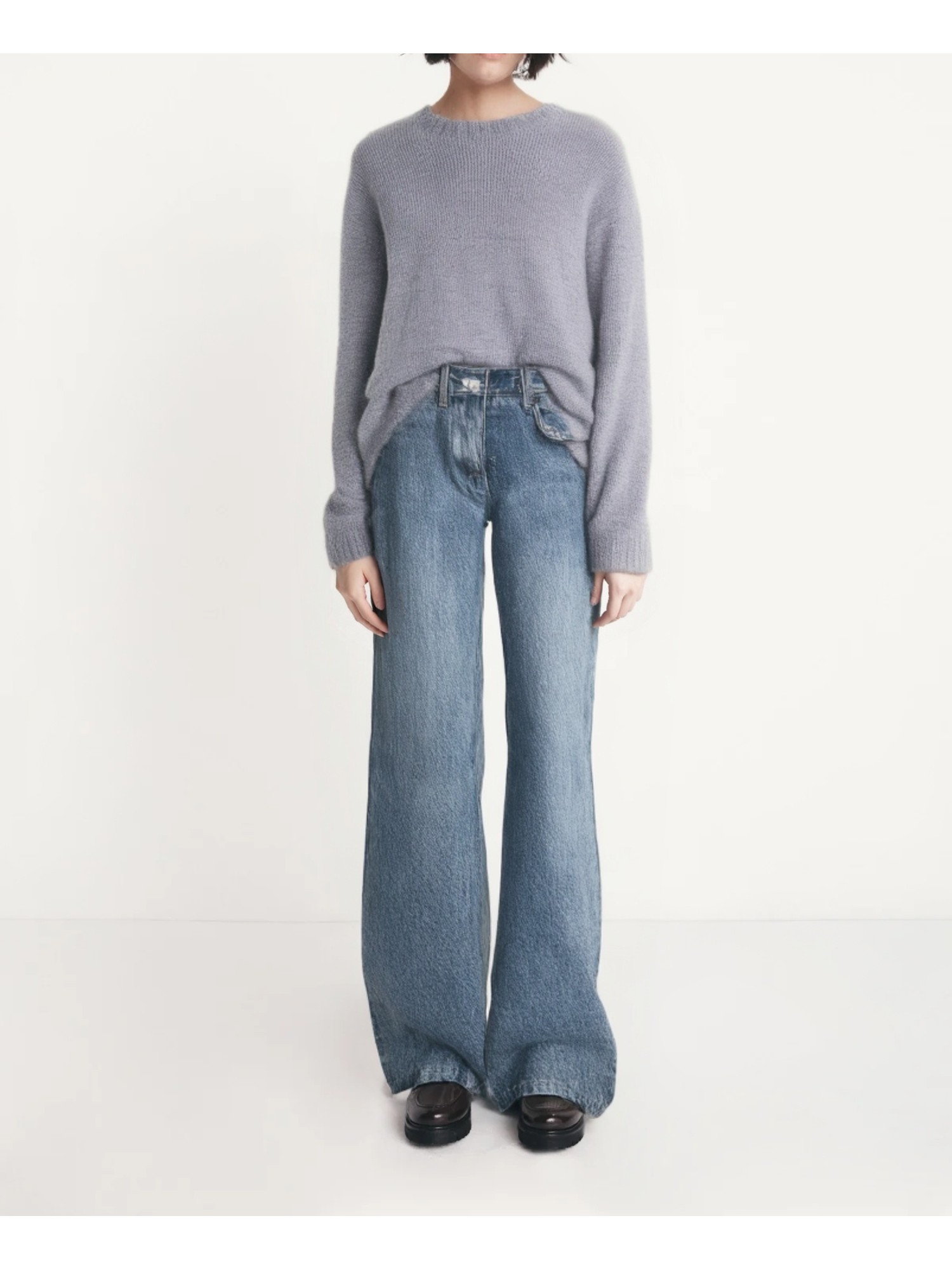 Knit mohair sweater (short)