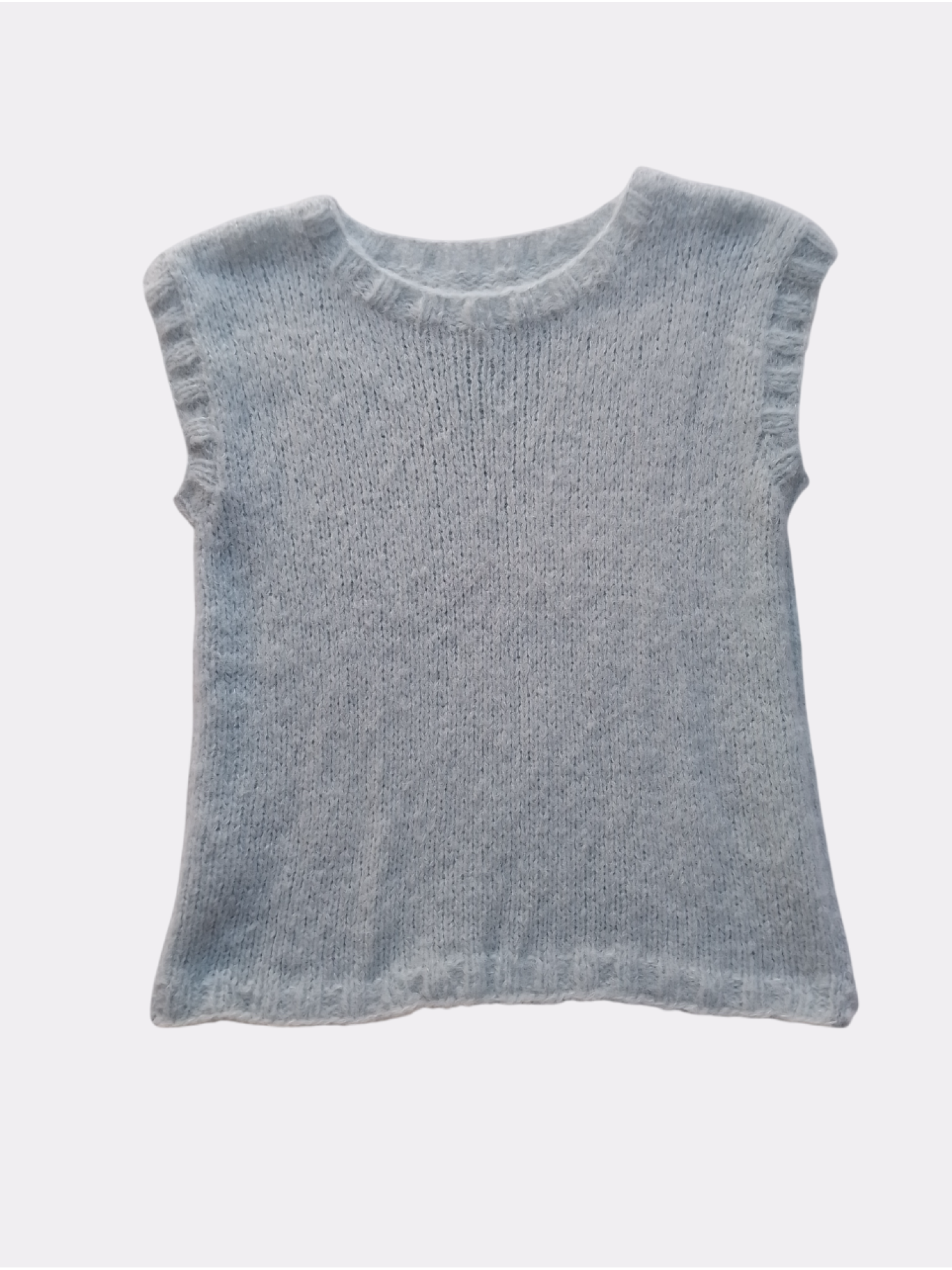 Knit alpaca silk vest