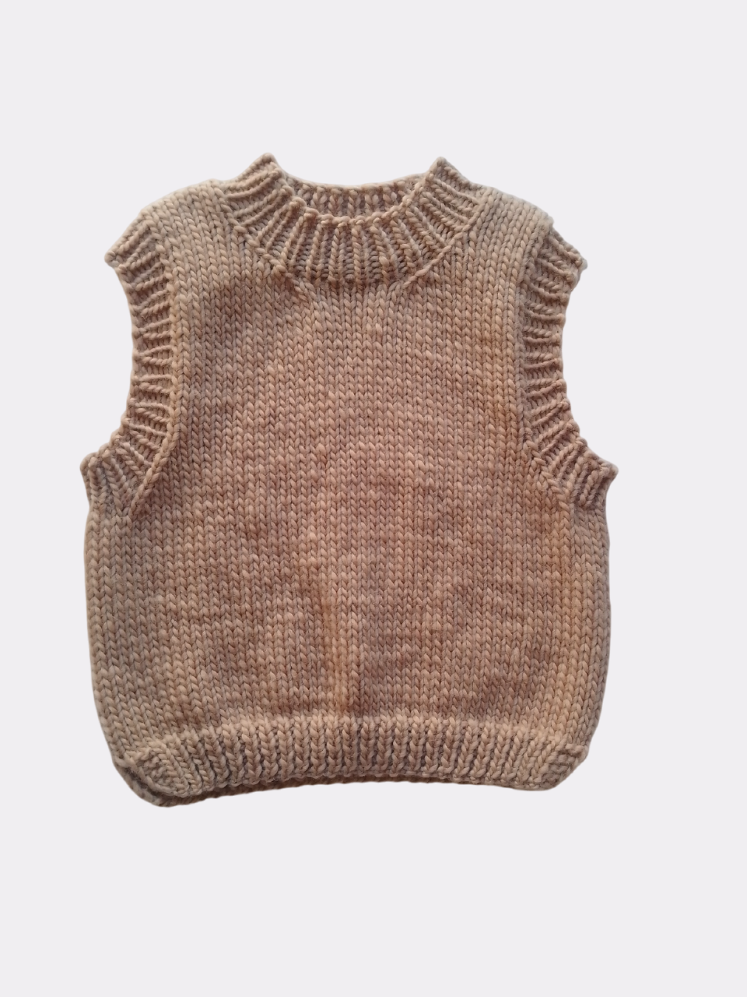 Knit Chunky Wool Vest